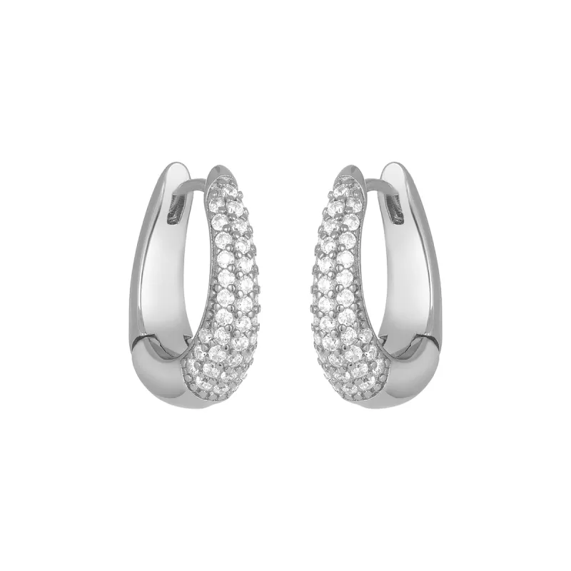 LANA CZ HUGGIES SILVER sold by FYB JEWELRY