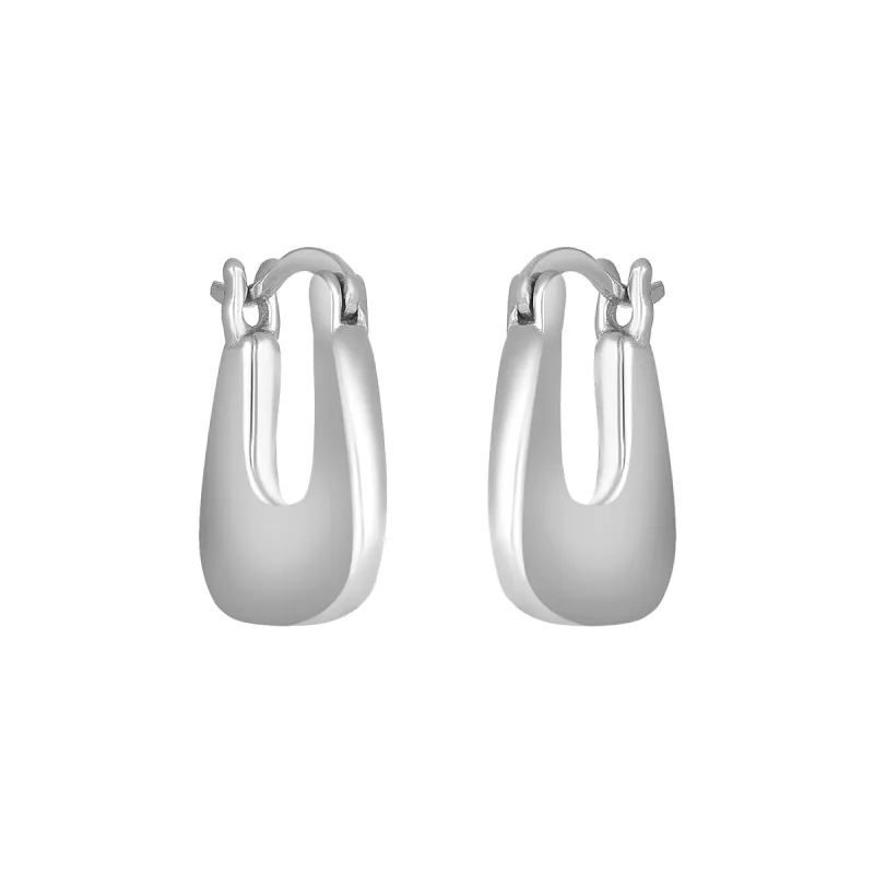 PAULINA HOOPS SILVER sold by FYB JEWELRY