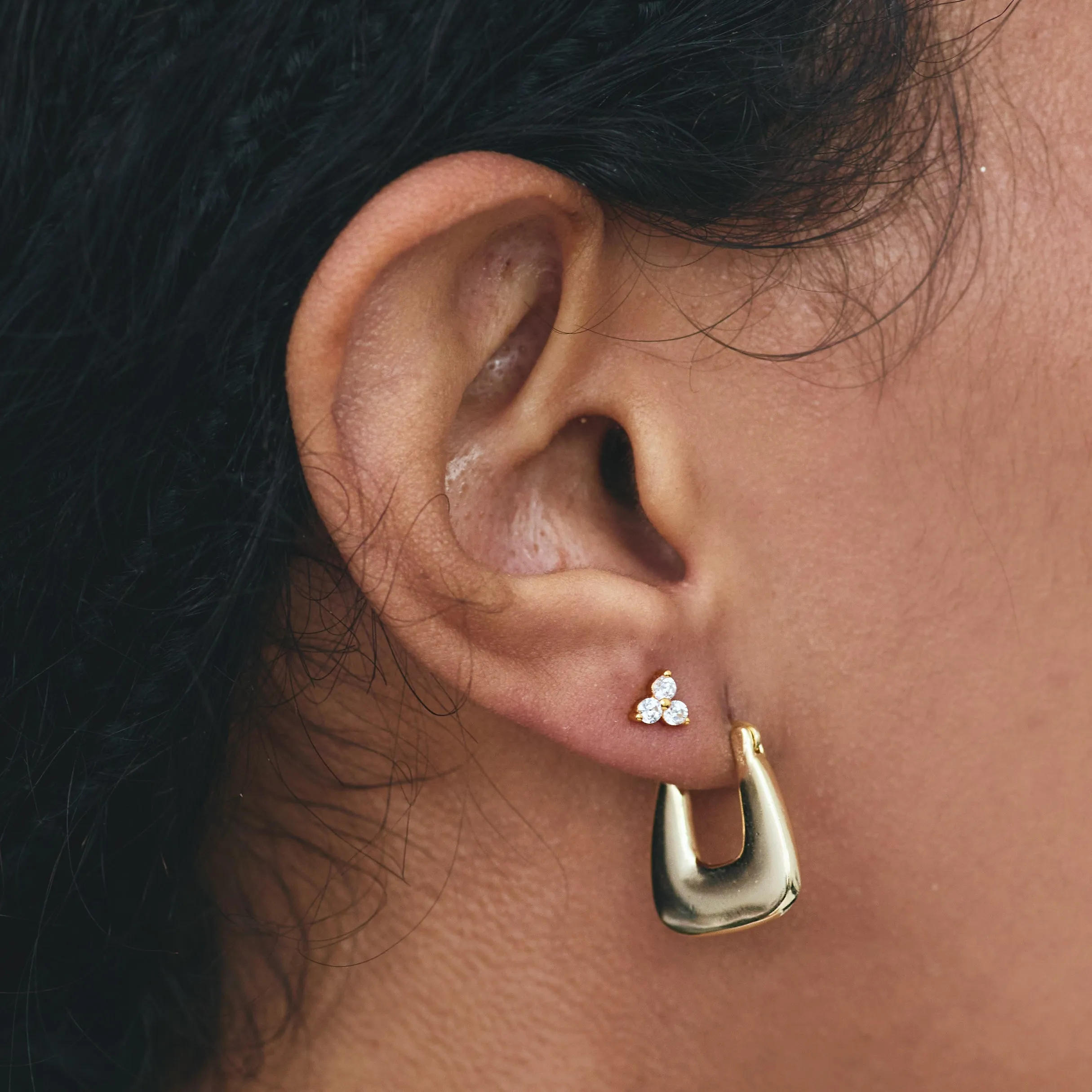 PAULINA HOOPS GOLD sold by FYB JEWELRY product image thumbnail 2