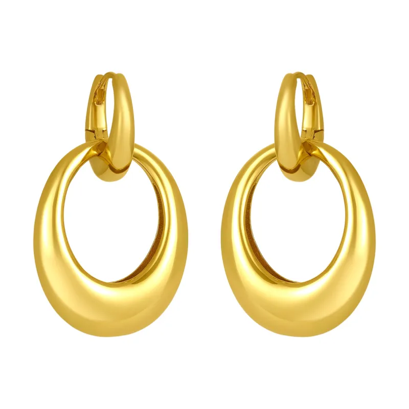 PETRA HOOPS GOLD sold by FYB JEWELRY