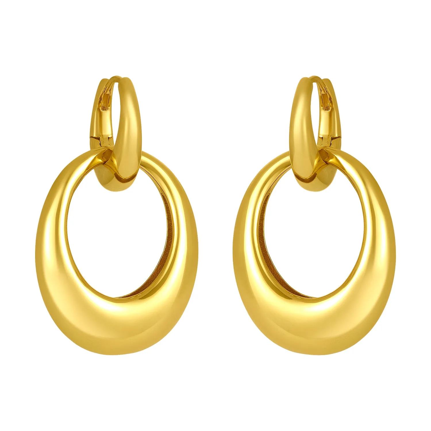 PETRA HOOPS GOLD sold by FYB JEWELRY