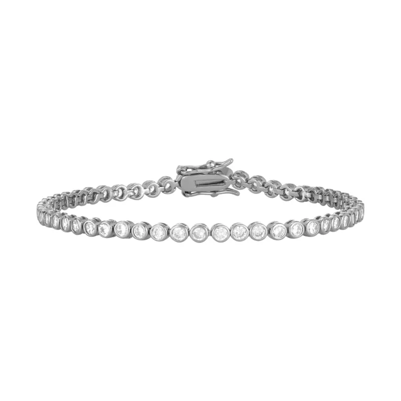 ADELINE TENNIS BRACELET SILVER sold by FYB JEWELRY