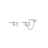 BECKETT CHAIN STUDS SILVER sold by FYB JEWELRY