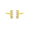 MAEDA BAR STUDS GOLD sold by FYB JEWELRY