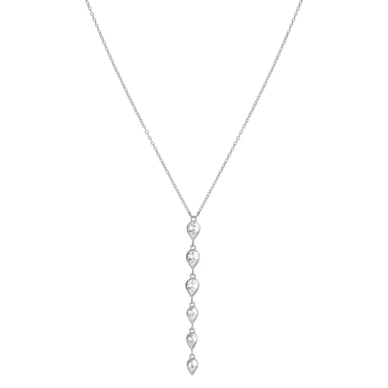 DELILAH PENDANT NECKLACE SILVER sold by FYB JEWELRY