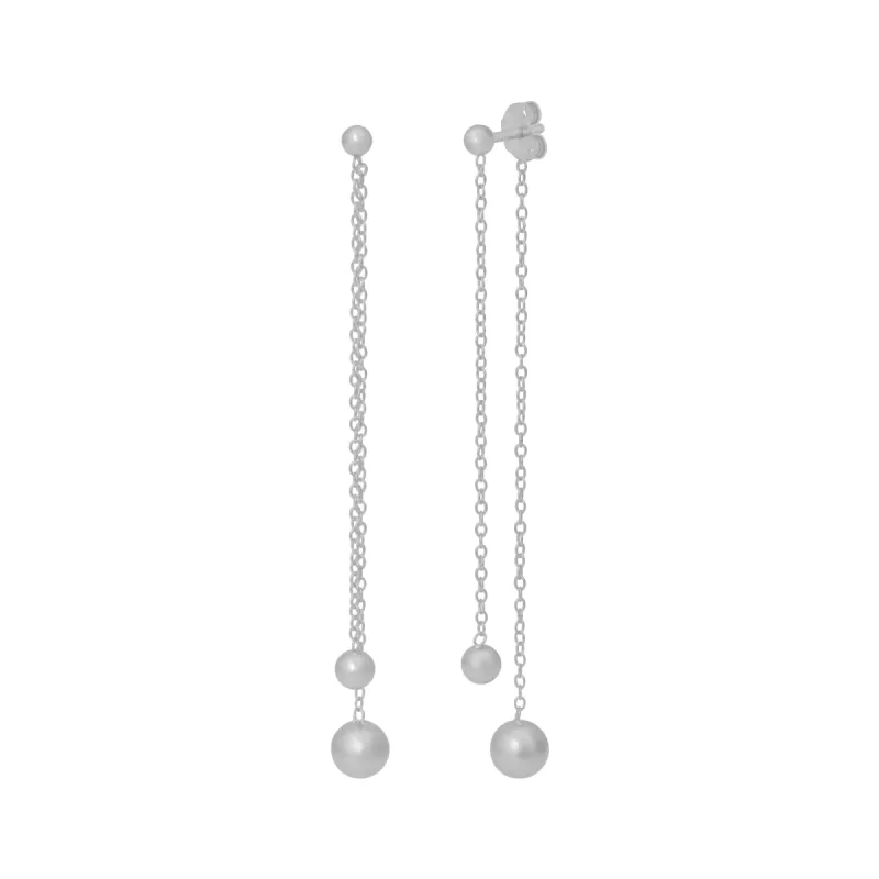 ALINA DROP EARRINGS SILVER made by FYB JEWELRY
