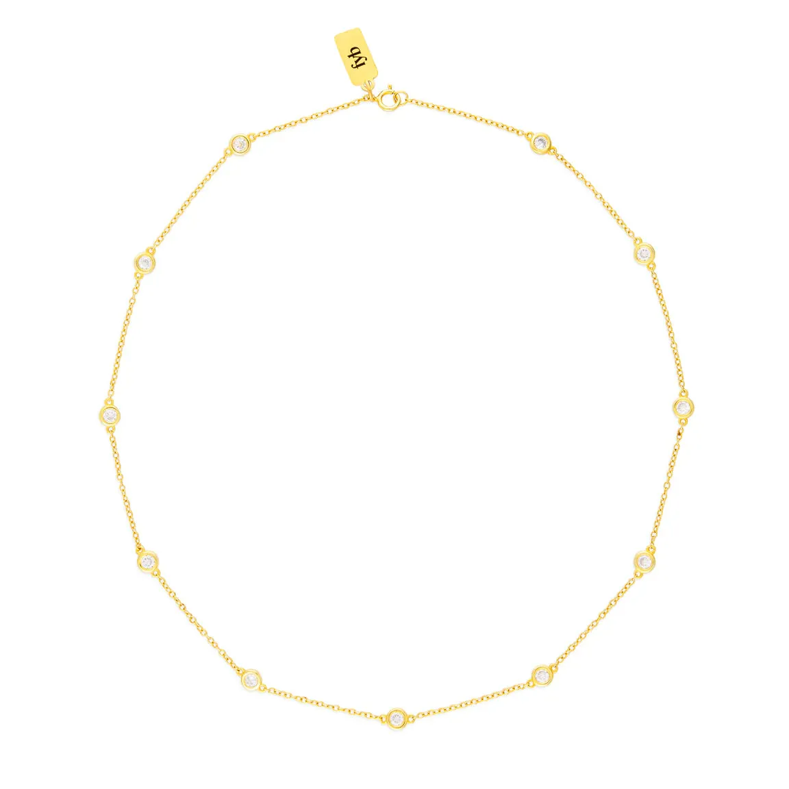 RIAN CZ NECKLACE GOLD 36'' sold by FYB JEWELRY