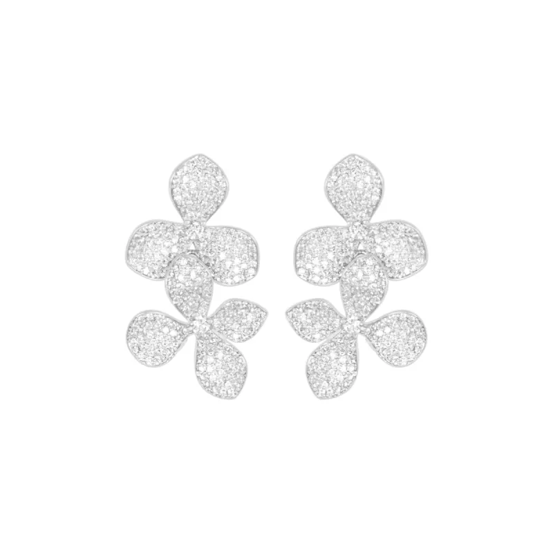 SAKURA EARRINGS SILVER sold by FYB JEWELRY