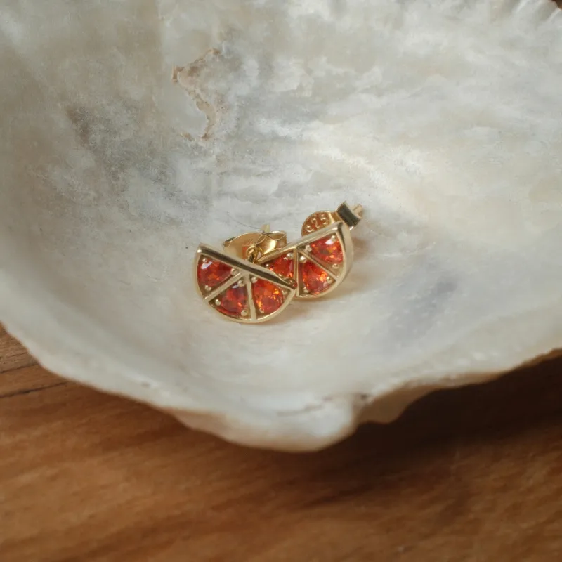 ORANGE SLICE STUDS sold by FYB JEWELRY