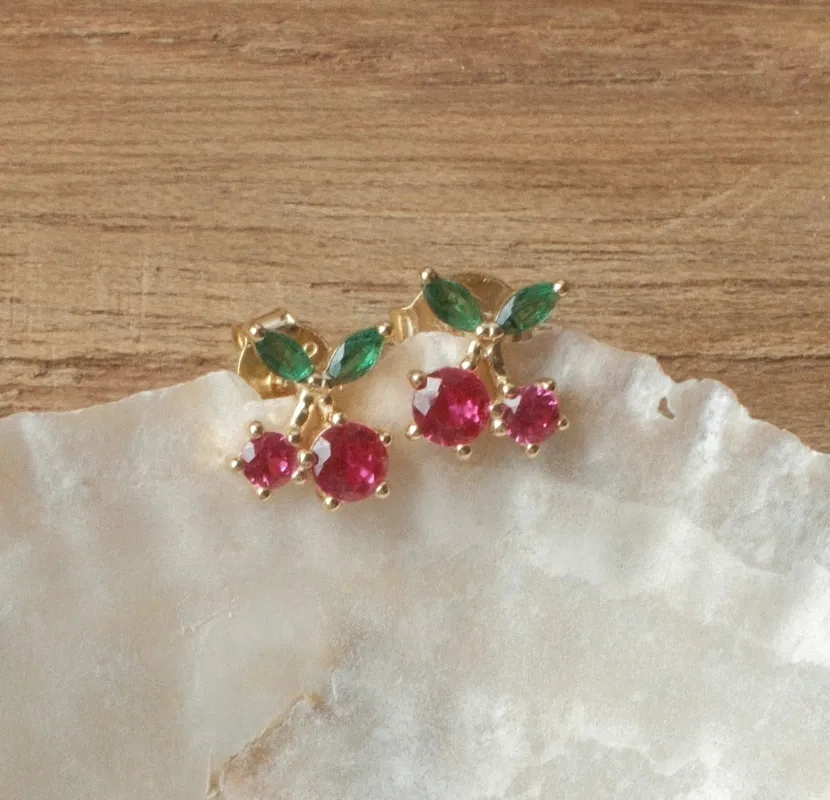 CHERRY STUDS sold by FYB JEWELRY
