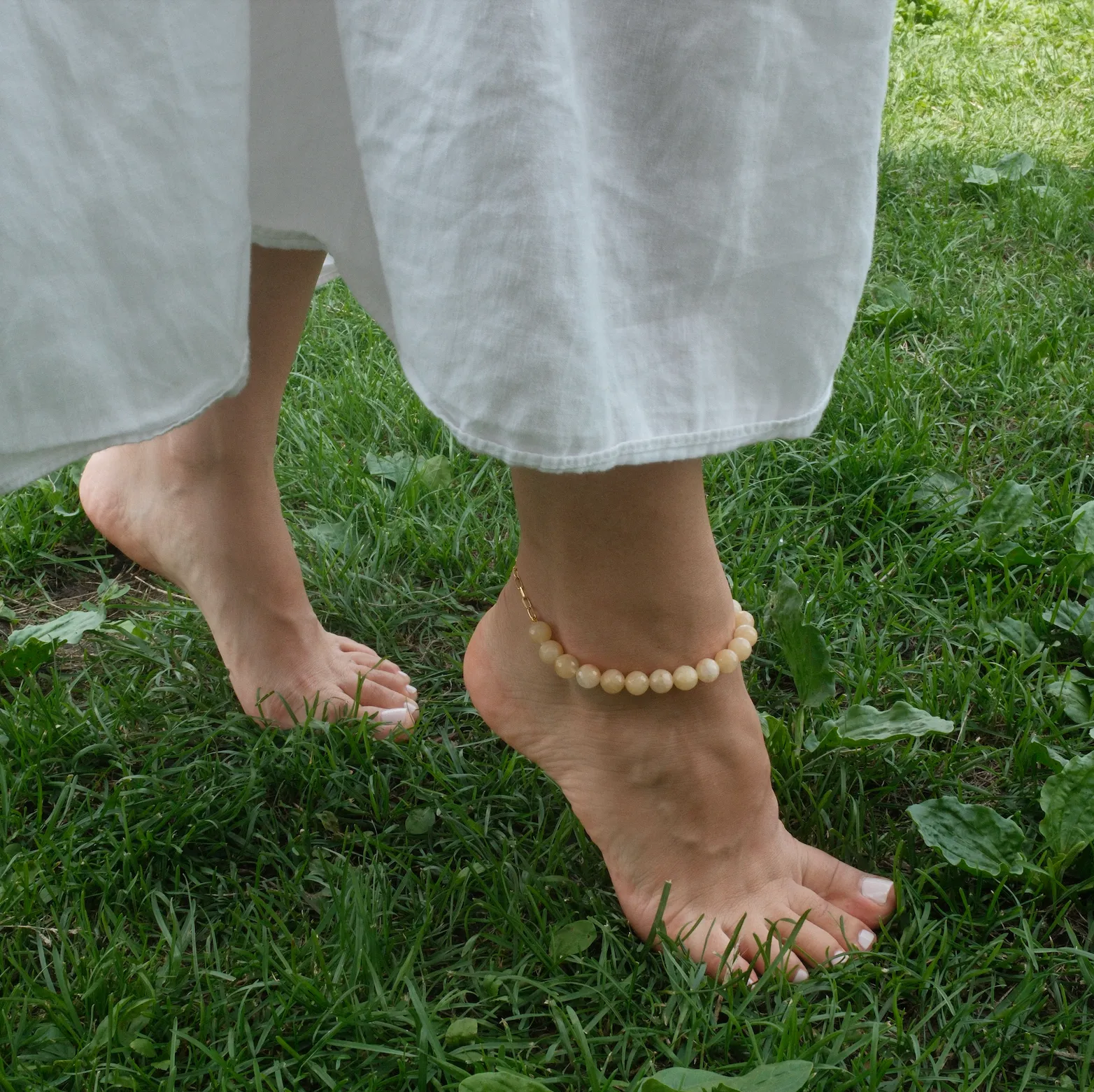 PALOMA ANKLET YELLOW JADE sold by FYB JEWELRY