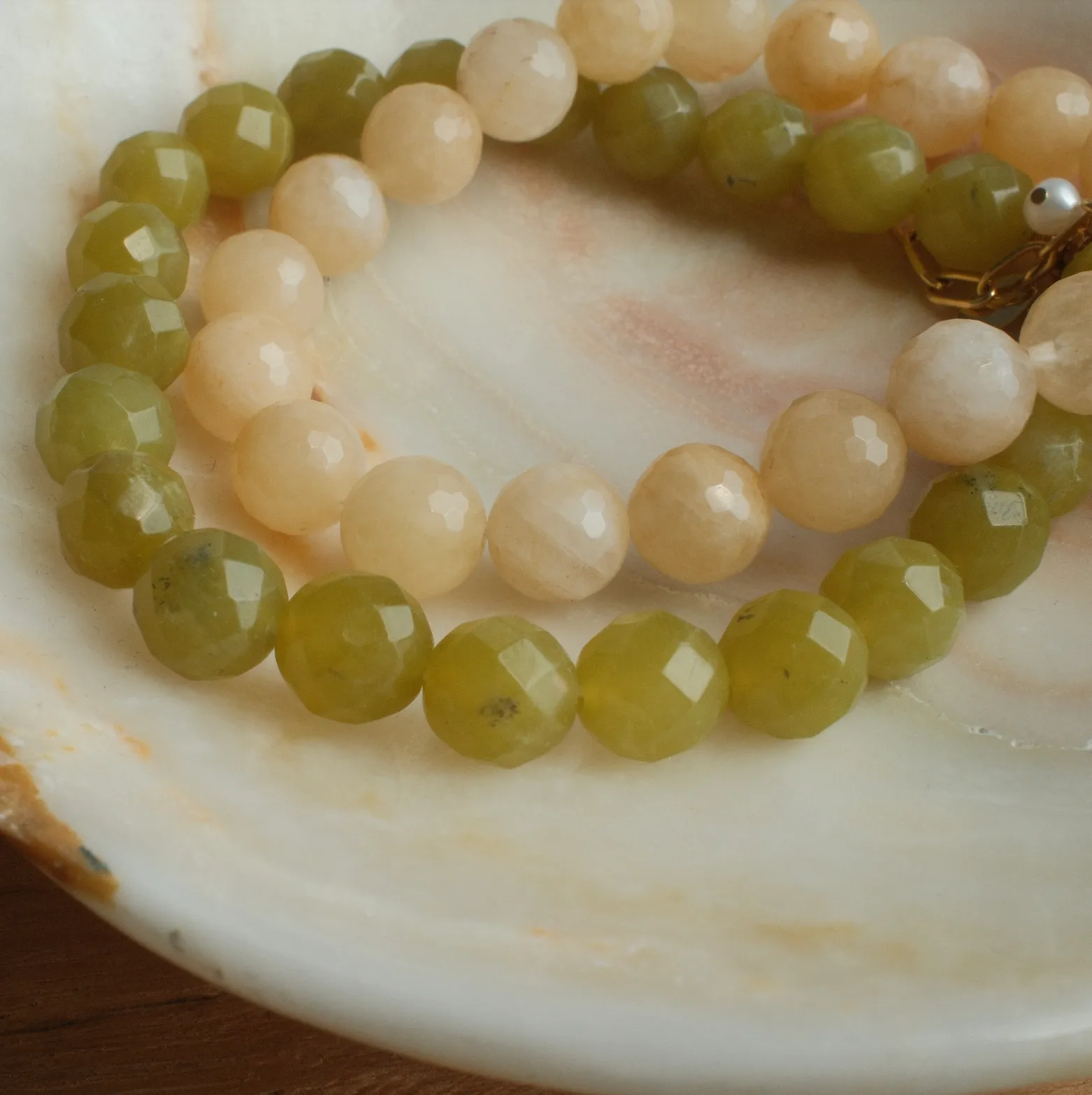 PALOMA ANKLET OLIVE JADE sold by FYB JEWELRY product image thumbnail 3