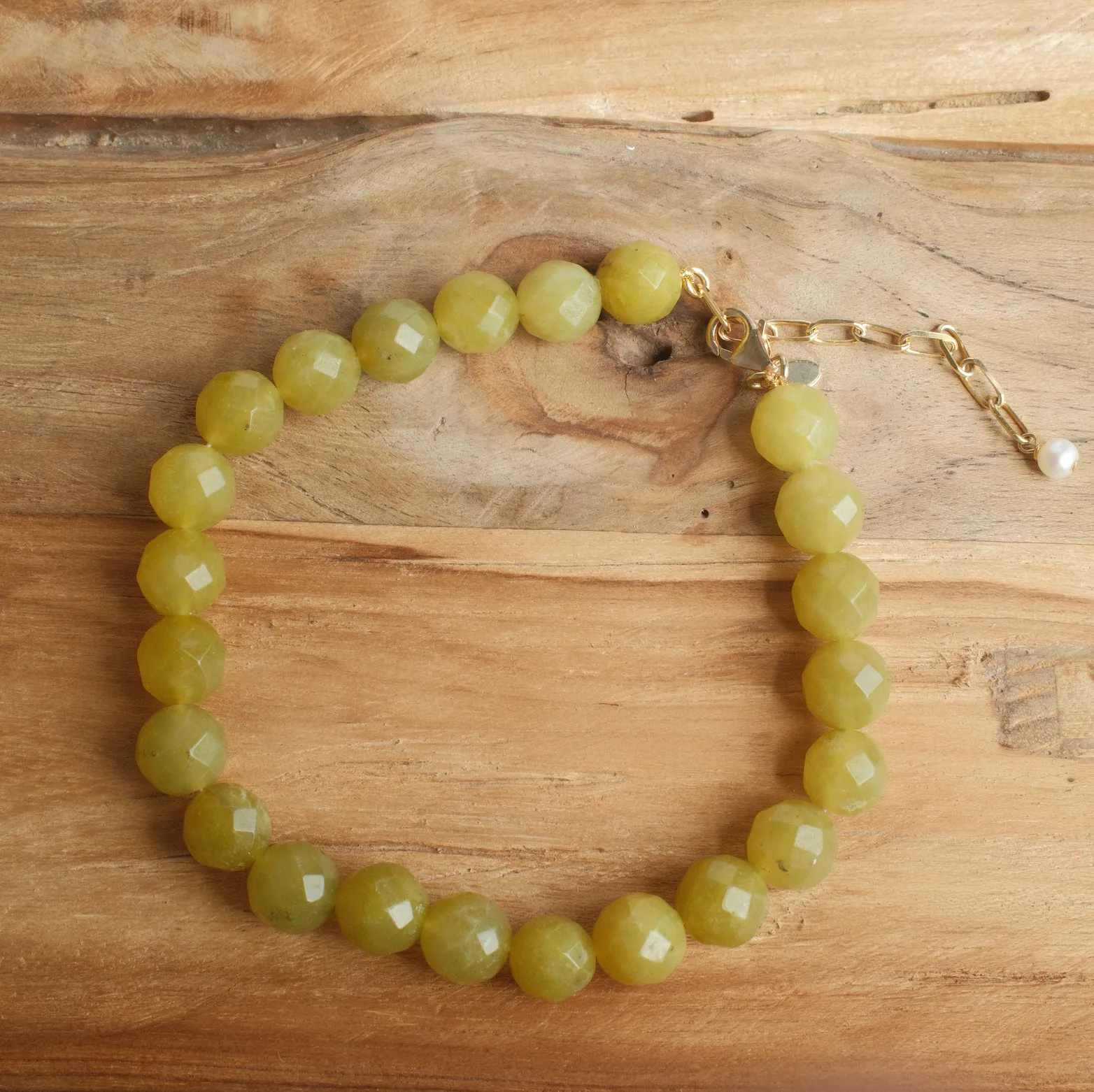 PALOMA ANKLET OLIVE JADE sold by FYB JEWELRY product image thumbnail 2
