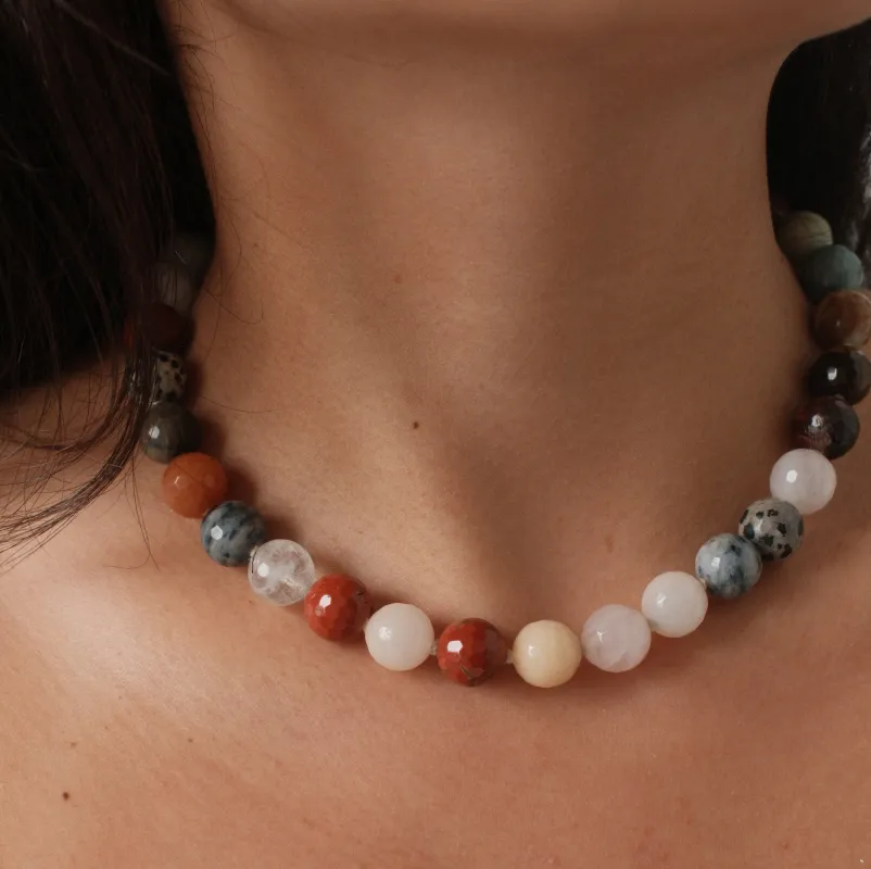 PALOMA NECKLACE MULTI STONE sold by FYB JEWELRY