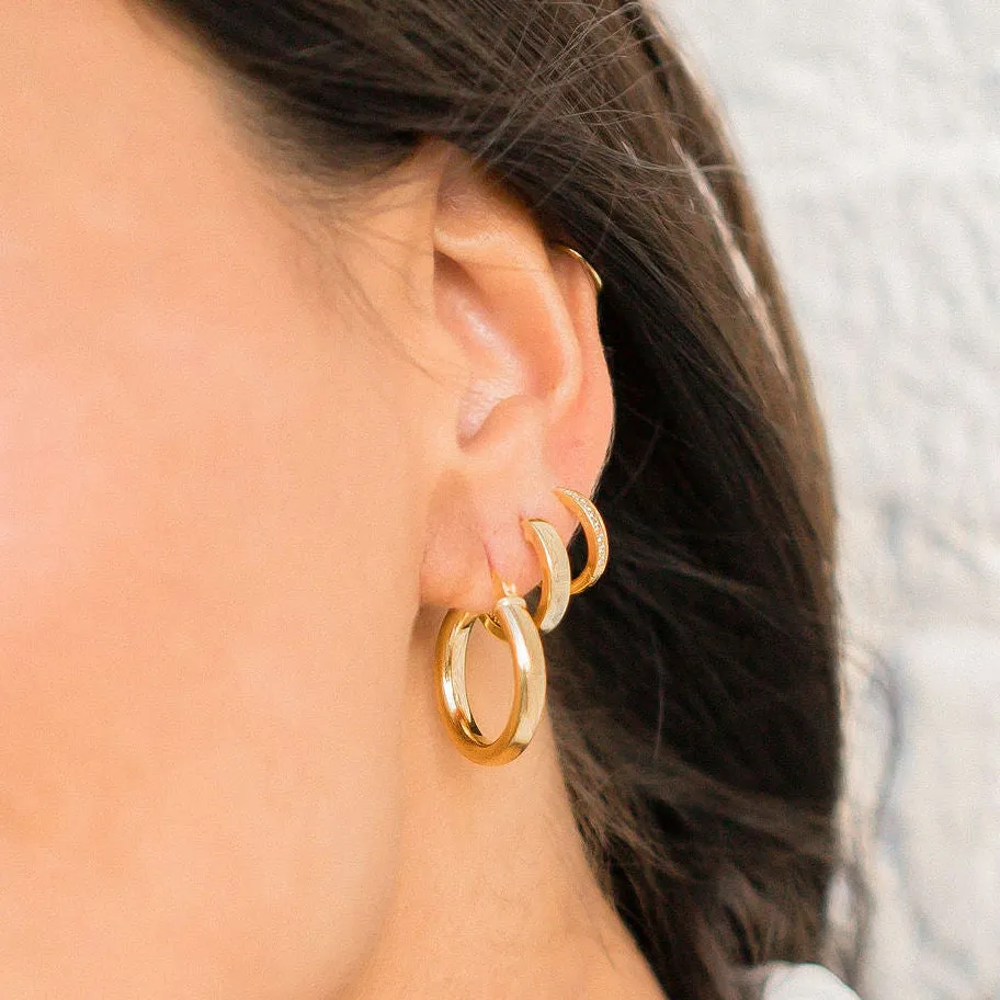 ISLA HOOPS GOLD sold by FYB JEWELRY product image thumbnail 5