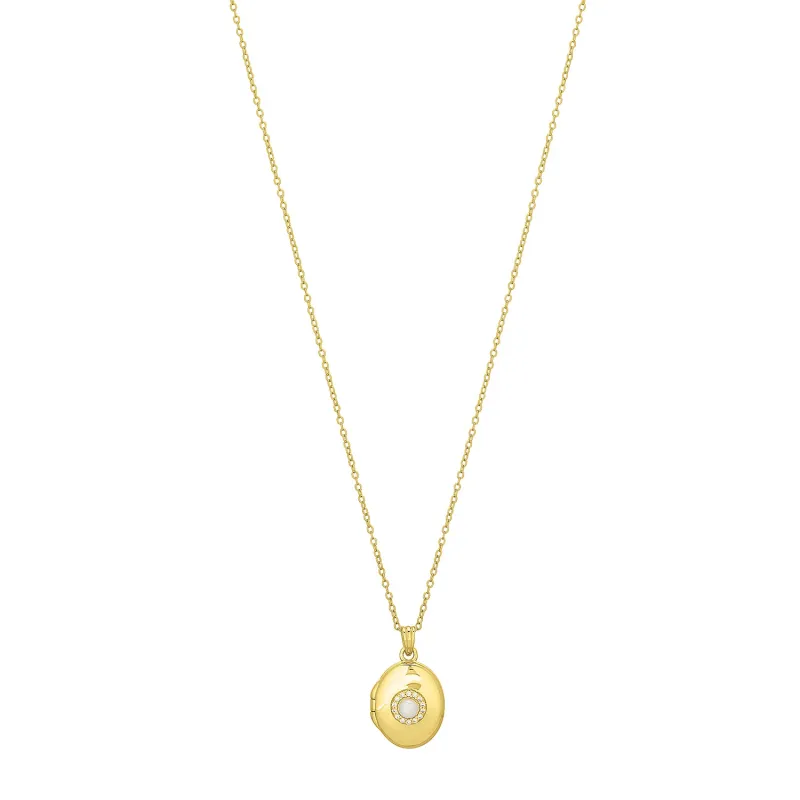 RORY LOCKET NECKLACE GOLD sold by FYB JEWELRY