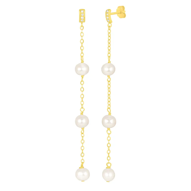FRANCESCA DUSTER EARRINGS GOLD sold by FYB JEWELRY