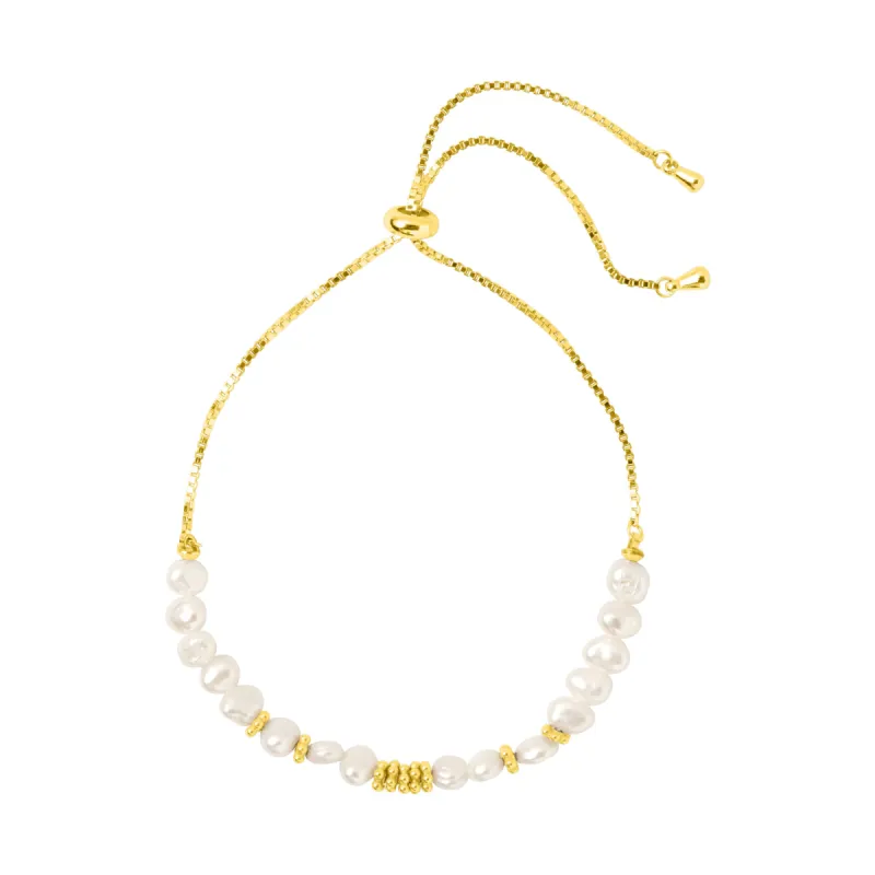 PEARL KISMET BRACELET GOLD sold by FYB JEWELRY