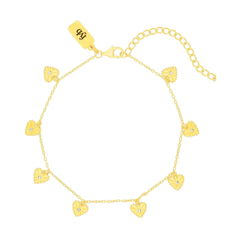 HEIRLOOM HEART ANKLET GOLD sold by FYB JEWELRY
