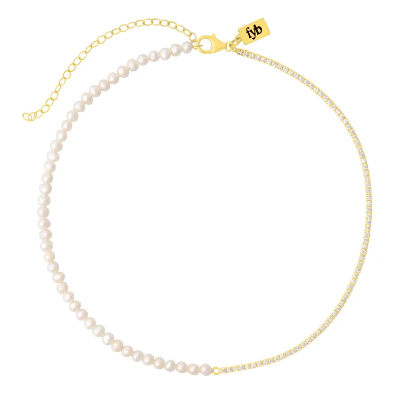 SEREPHINA TENNIS CHOKER GOLD sold by FYB JEWELRY