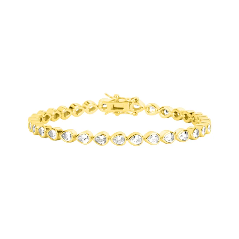 LILY TENNIS BRACELET GOLD sold by FYB JEWELRY