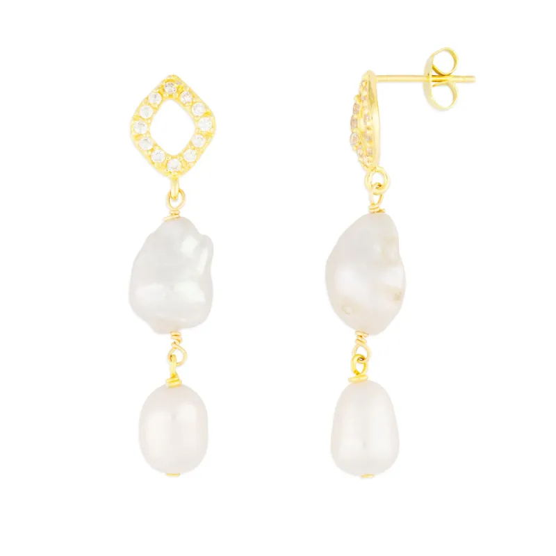 BIANCA PEARL EARRINGS sold by FYB JEWELRY