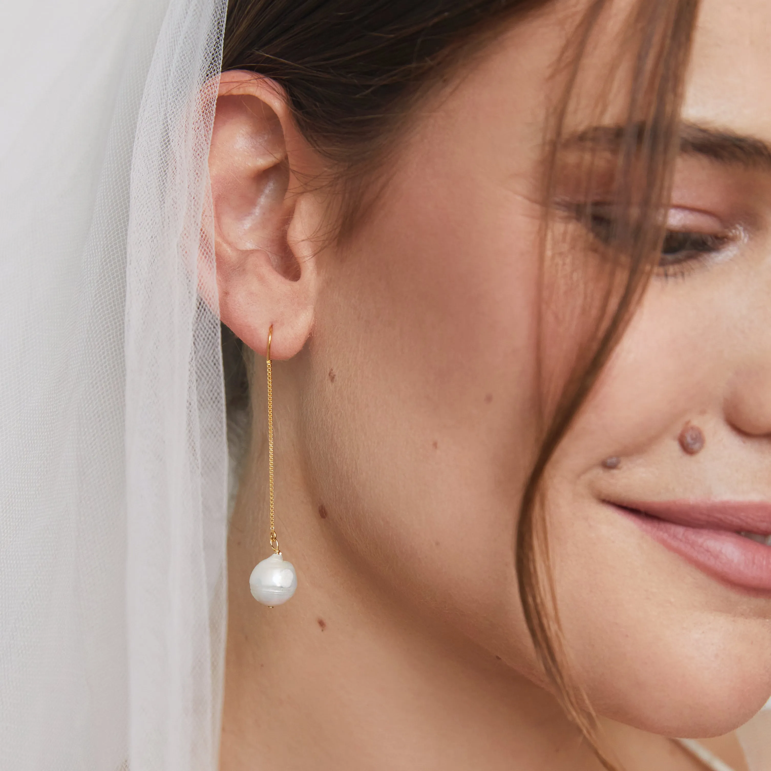 KIRI THREADERS PEARL GOLD sold by FYB JEWELRY product image thumbnail 4