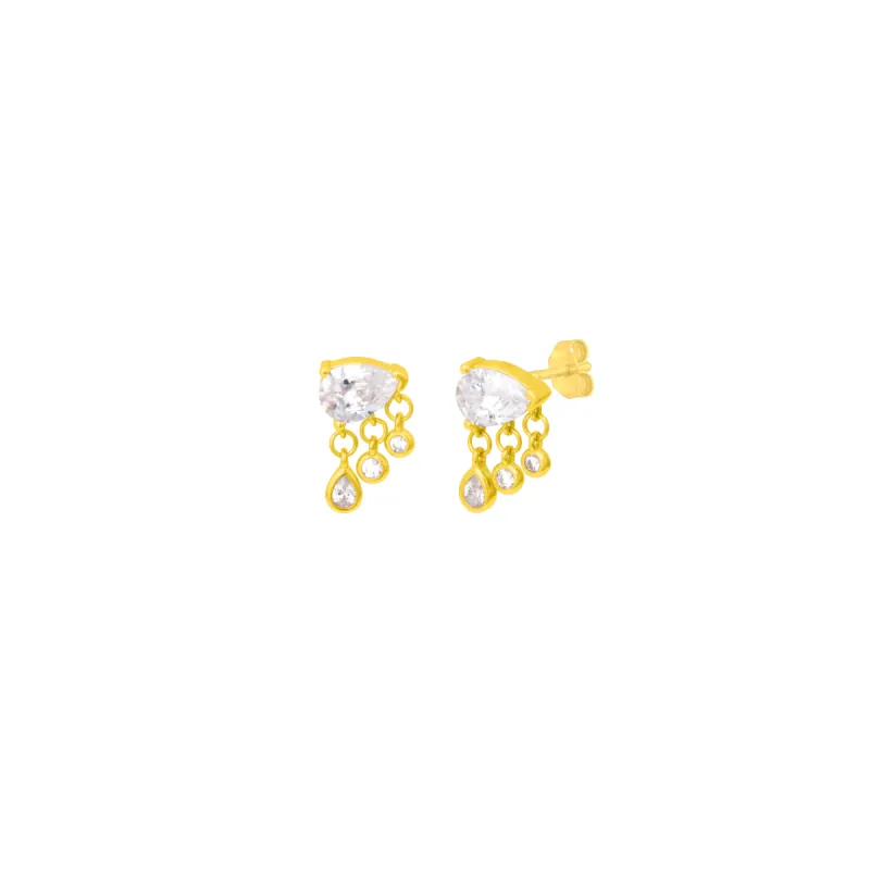 TAYLOR STUDS GOLD sold by FYB JEWELRY