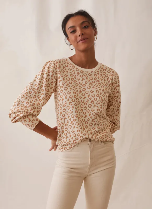 Leopard Elsye Top sold by Grey State Apparel