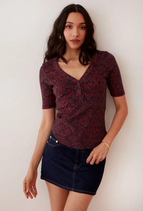 Printed Raya Top sold by Grey State Apparel