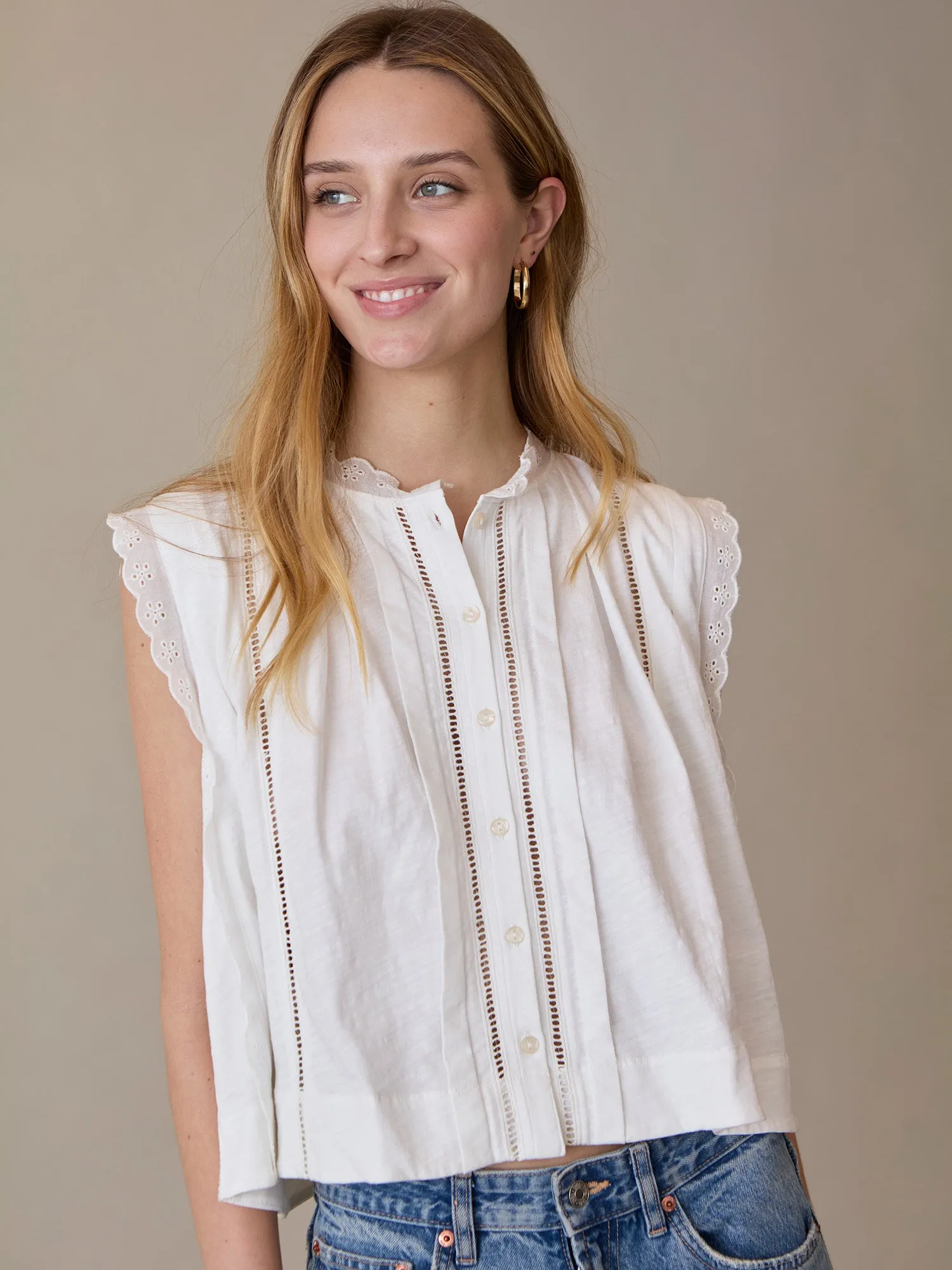 Violet Top sold by Grey State Apparel