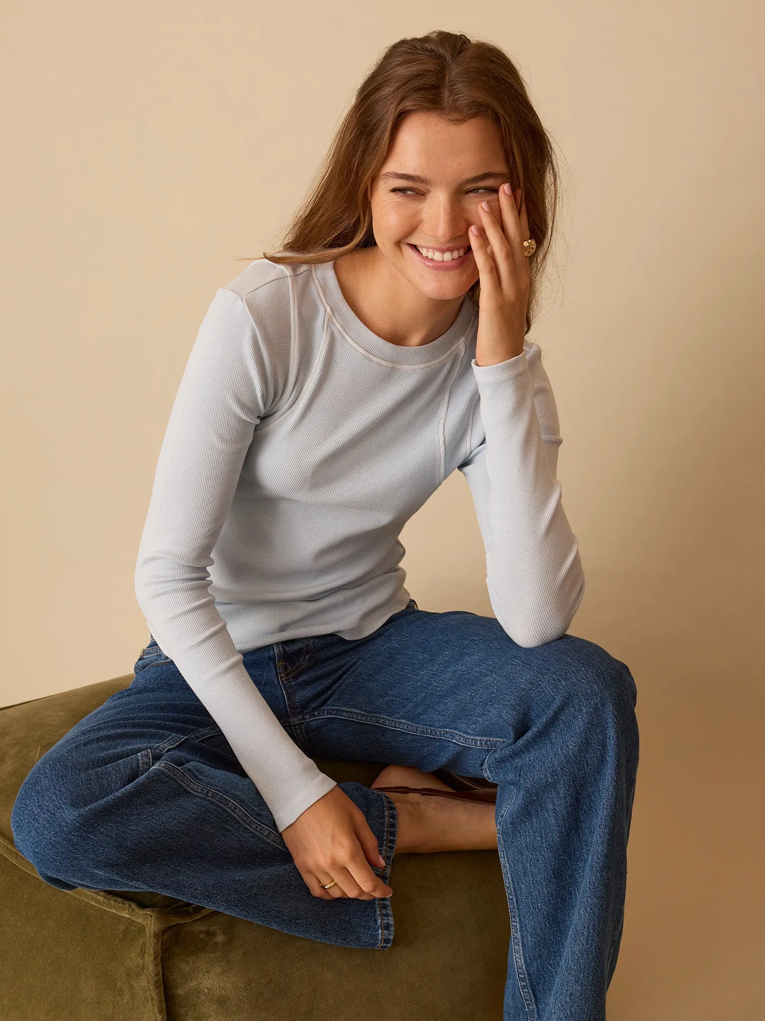 Washed Long Sleeve Audra Top sold by Grey State Apparel product image thumbnail 3