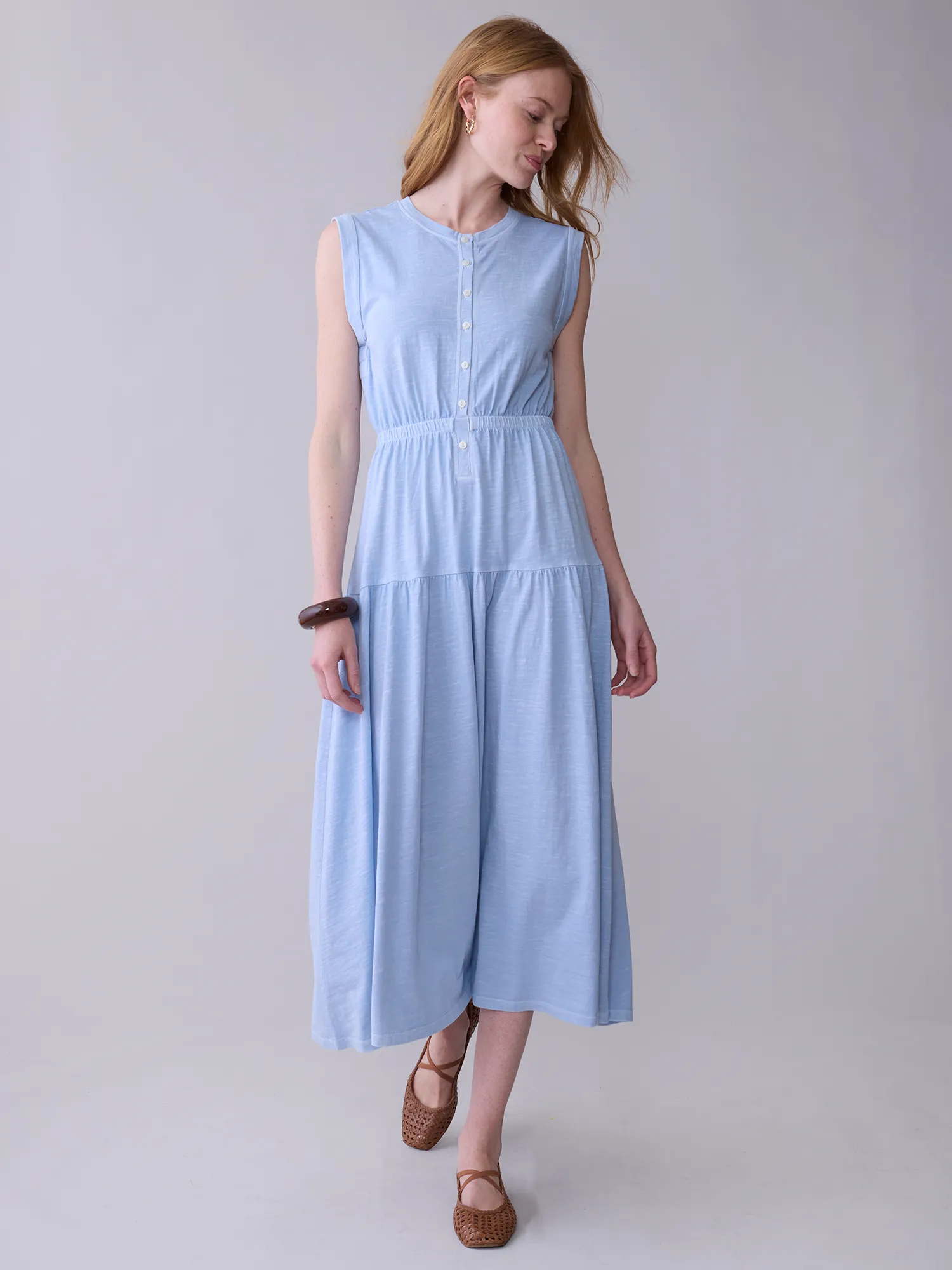 Washed Delphine Dress sold by Grey State Apparel