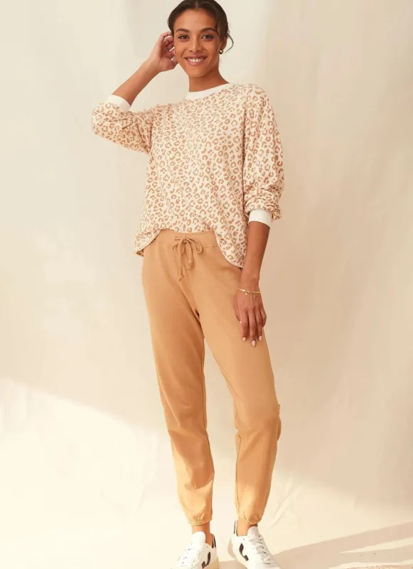 Leopard Peri Pullover sold by Grey State Apparel