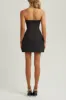 Black strapless a line pocket mini dress sold by Heiress Beverly Hills