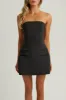 Black strapless a line pocket mini dress sold by Heiress Beverly Hills