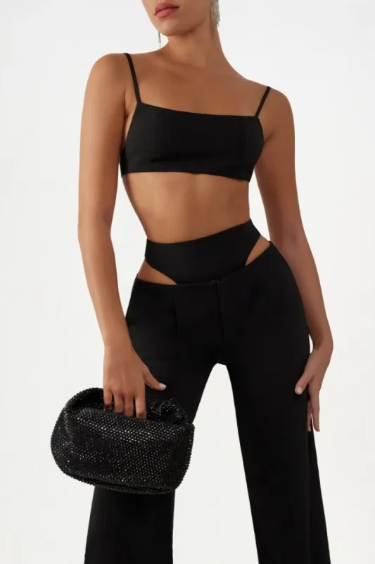 Black bralette top sold by Heiress Beverly Hills