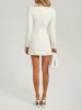 White tweed blazer dress sold by Heiress Beverly Hills