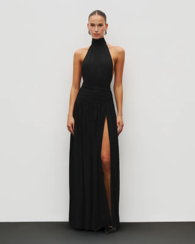 The Halter Slit Gown sold by Heiress Beverly Hills
