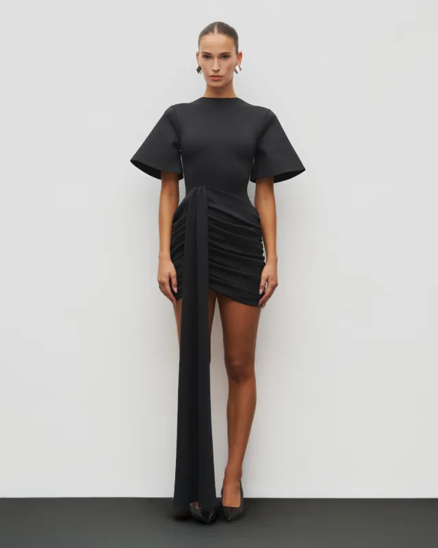 The Draped T-Shirt Mini Dress sold by Heiress Beverly Hills