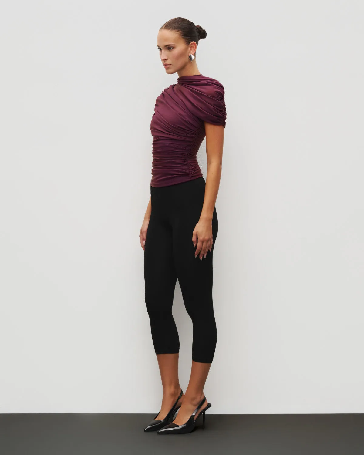 The Draped Shoulder Top sold by Heiress Beverly Hills product image thumbnail 3