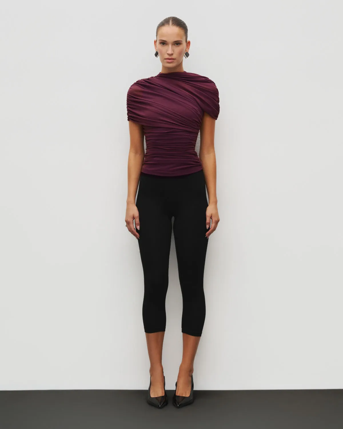 The Draped Shoulder Top sold by Heiress Beverly Hills product image thumbnail 2