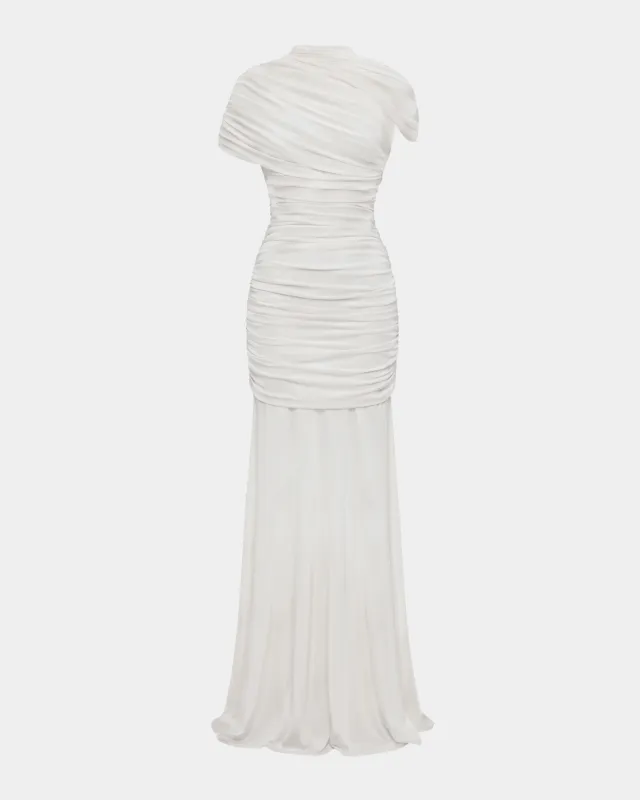 The Draped Shoulder Gown made by Heiress Beverly Hills