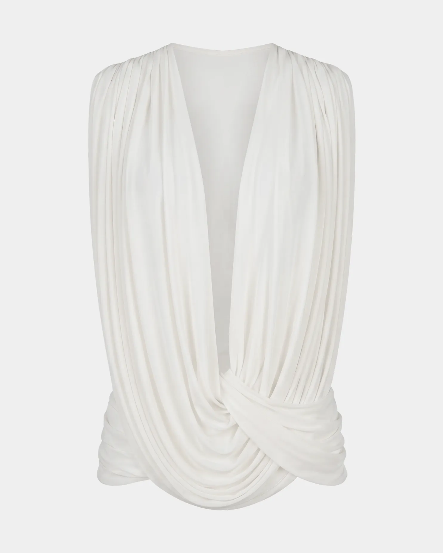 The Plunge Drape Top sold by Heiress Beverly Hills