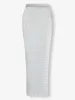 White crystal embellished mesh maxi skirt sold by Heiress Beverly Hills
