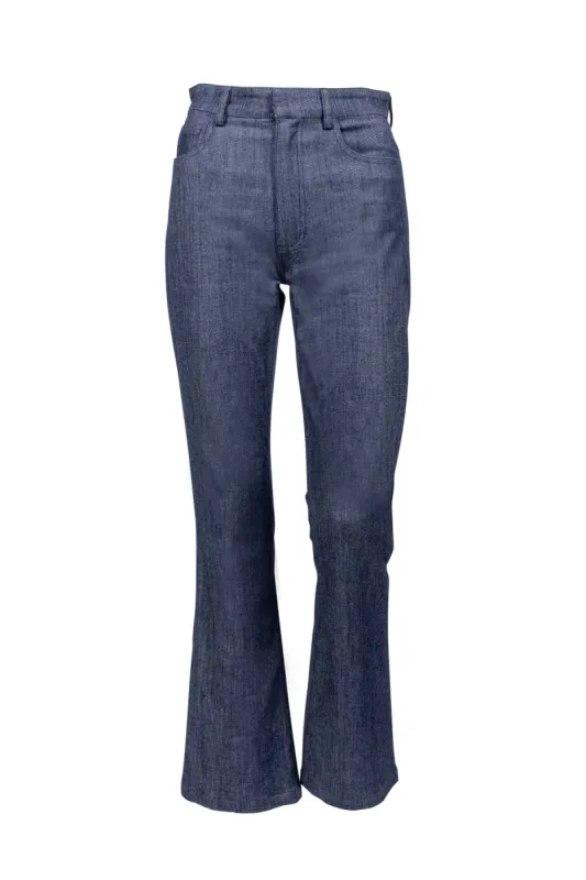 The Embellished Denim Trouser made by La Peony Clothing