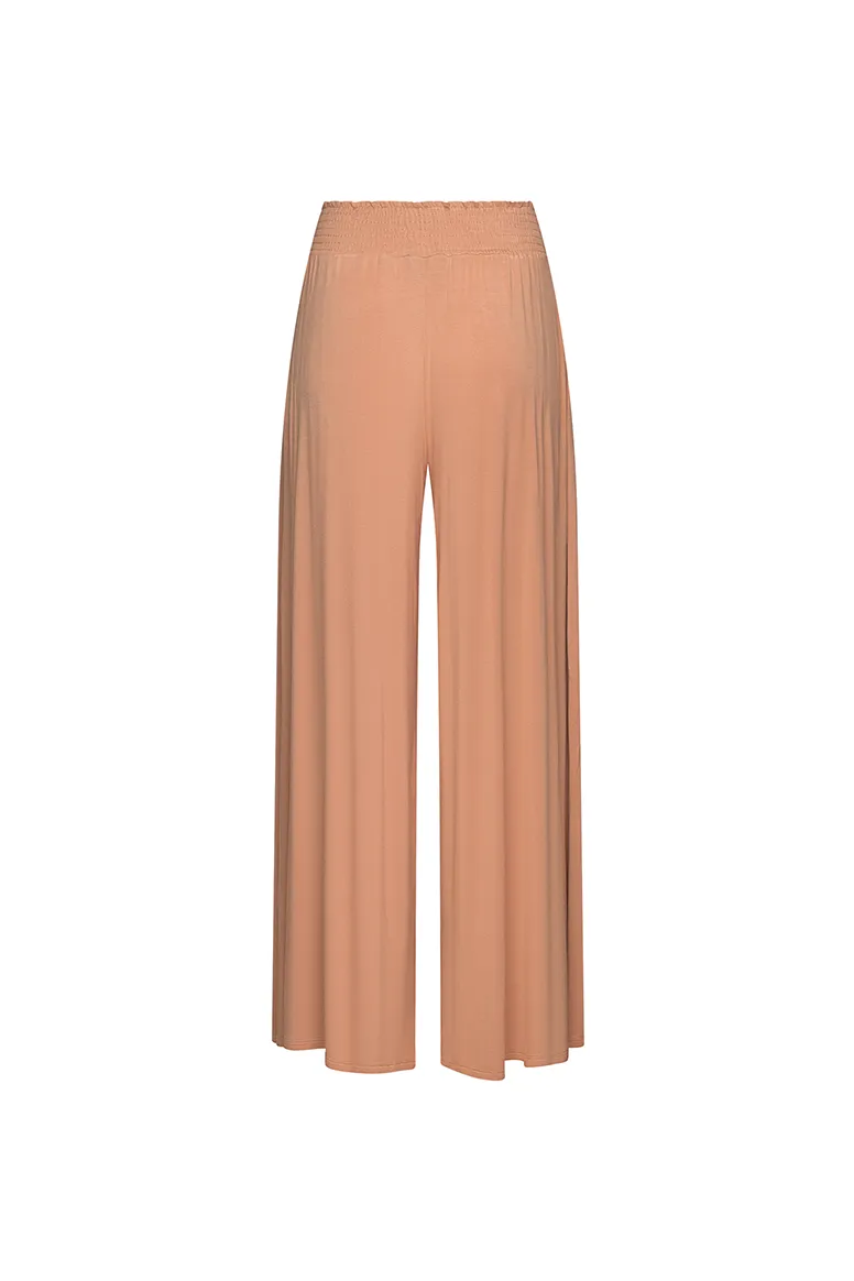 The Bamboo Maxi Palazzo Pant in Camel sold by La Peony Clothing product image thumbnail 3