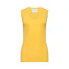 The Tina Rib Knit U-Scoop Tank Top in Daffodil sold by La Peony Clothing