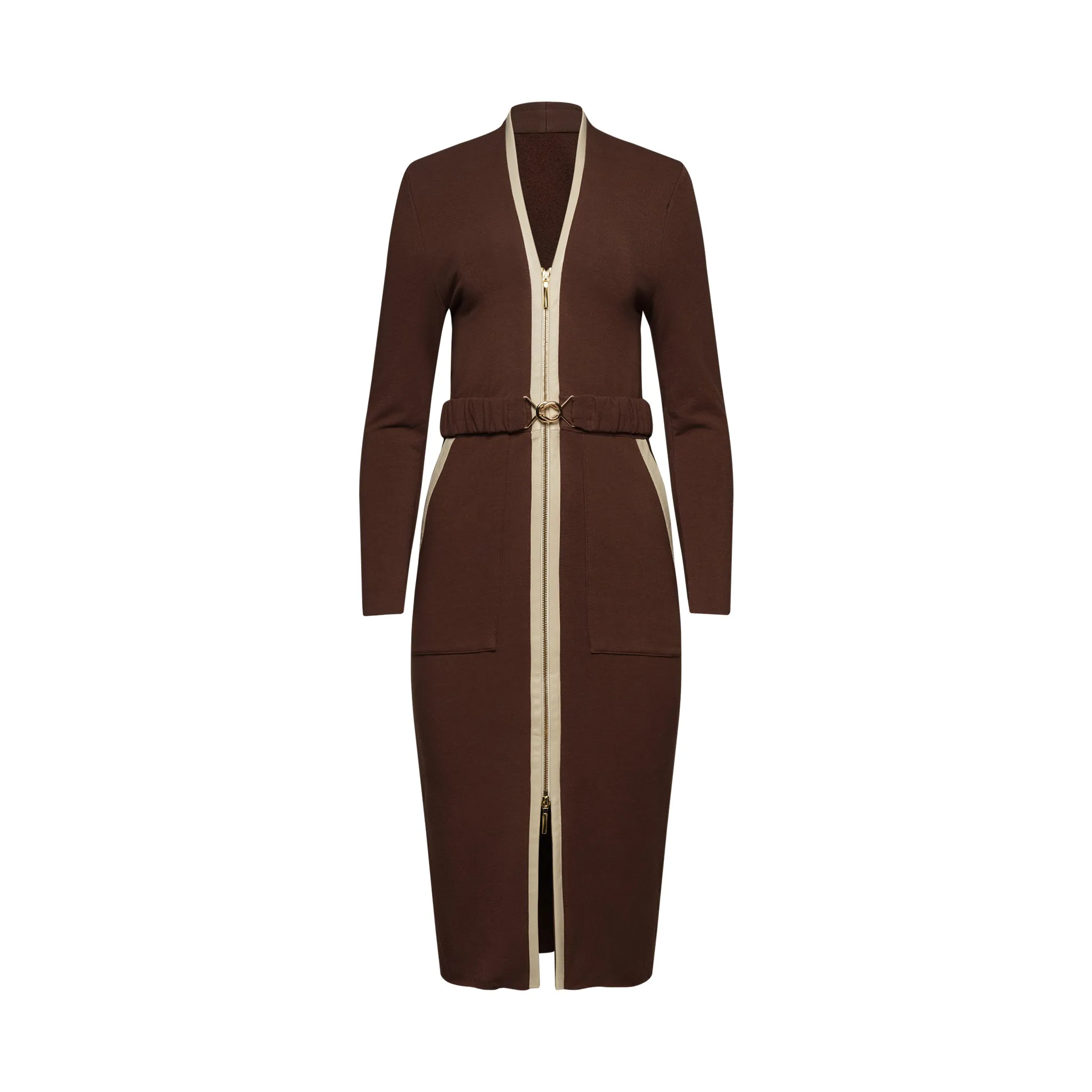 The Chantelle Dress in Chocolate sold by La Peony Clothing