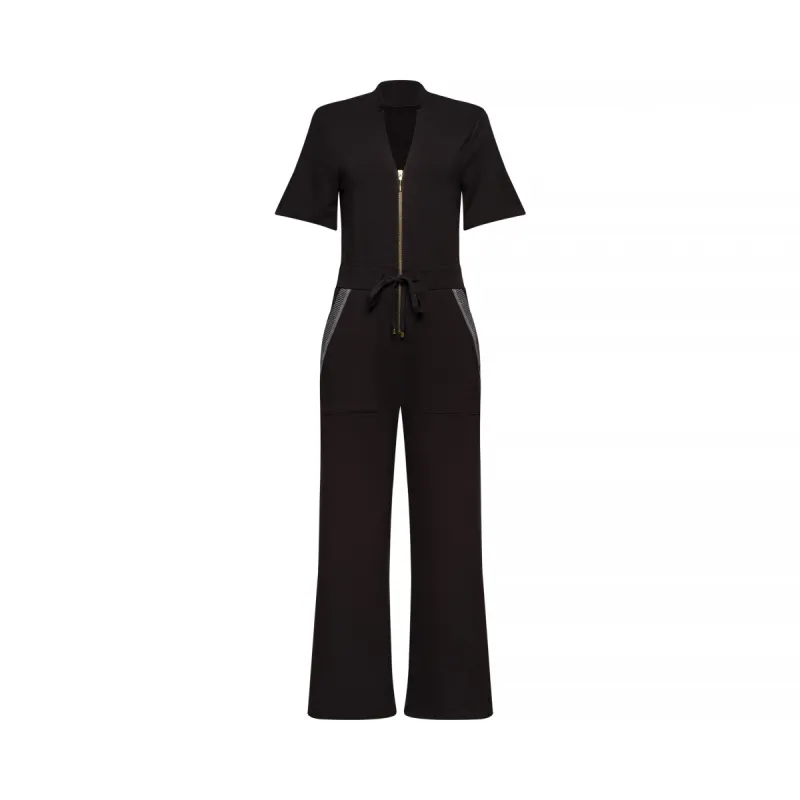 The Carolina Jumpsuit in Black sold by La Peony Clothing